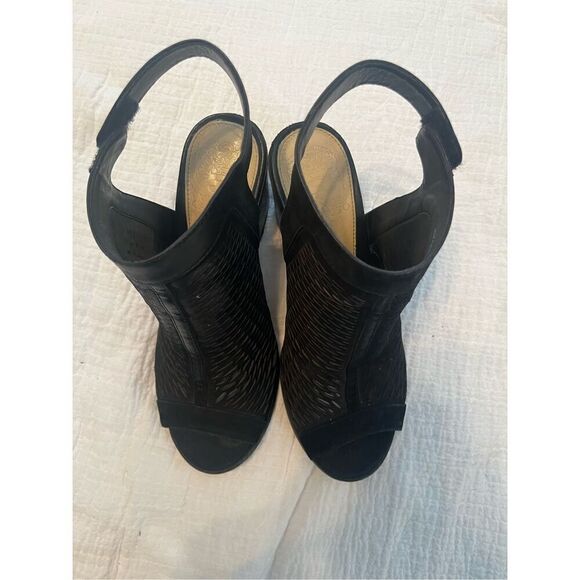 Vince Camuto Black Heel Open Toe Sandal - Picture 4 of 8